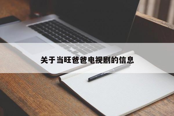 关于当旺爸爸电视剧的信息