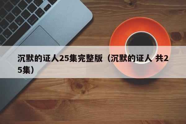 沉默的证人25集完整版(沉默的证人 共25集)