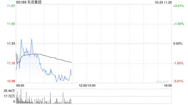 中金：维持东岳集团跑赢行业评级 目标价16.68港元